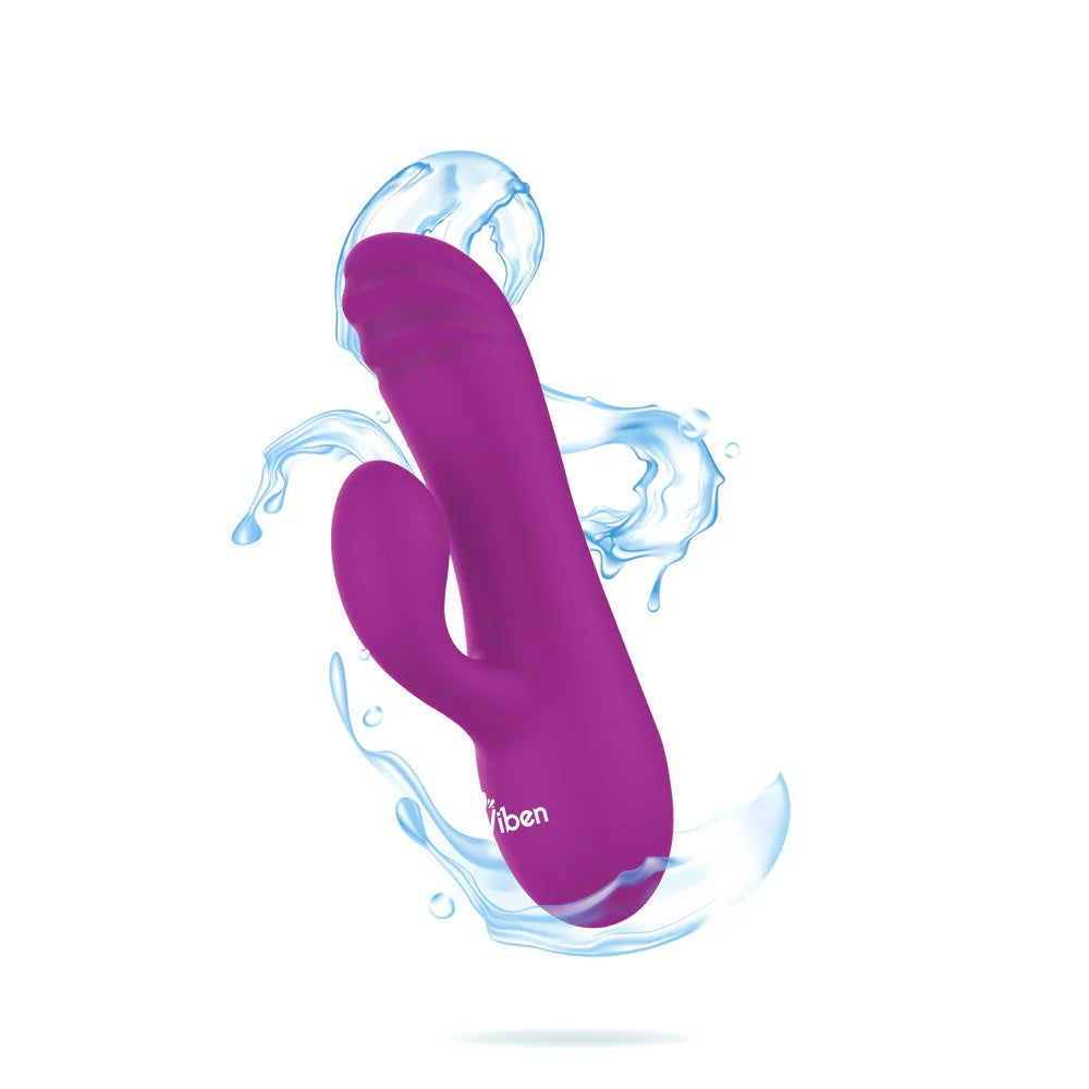 Purple toy with 'Viben' branding on a white background