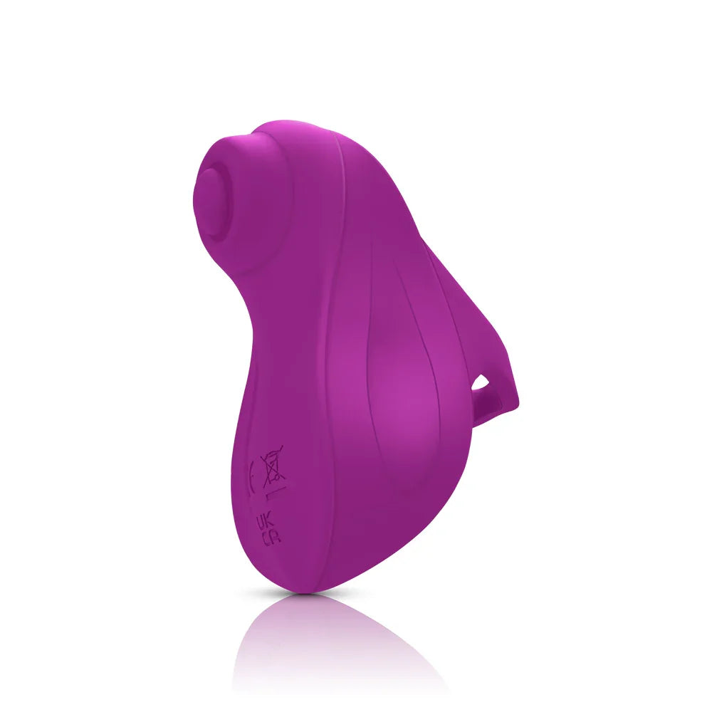 "Carlee - Berry - Powerful Tapping Finger Vibe With Comfort Grip Ring VB-75030"