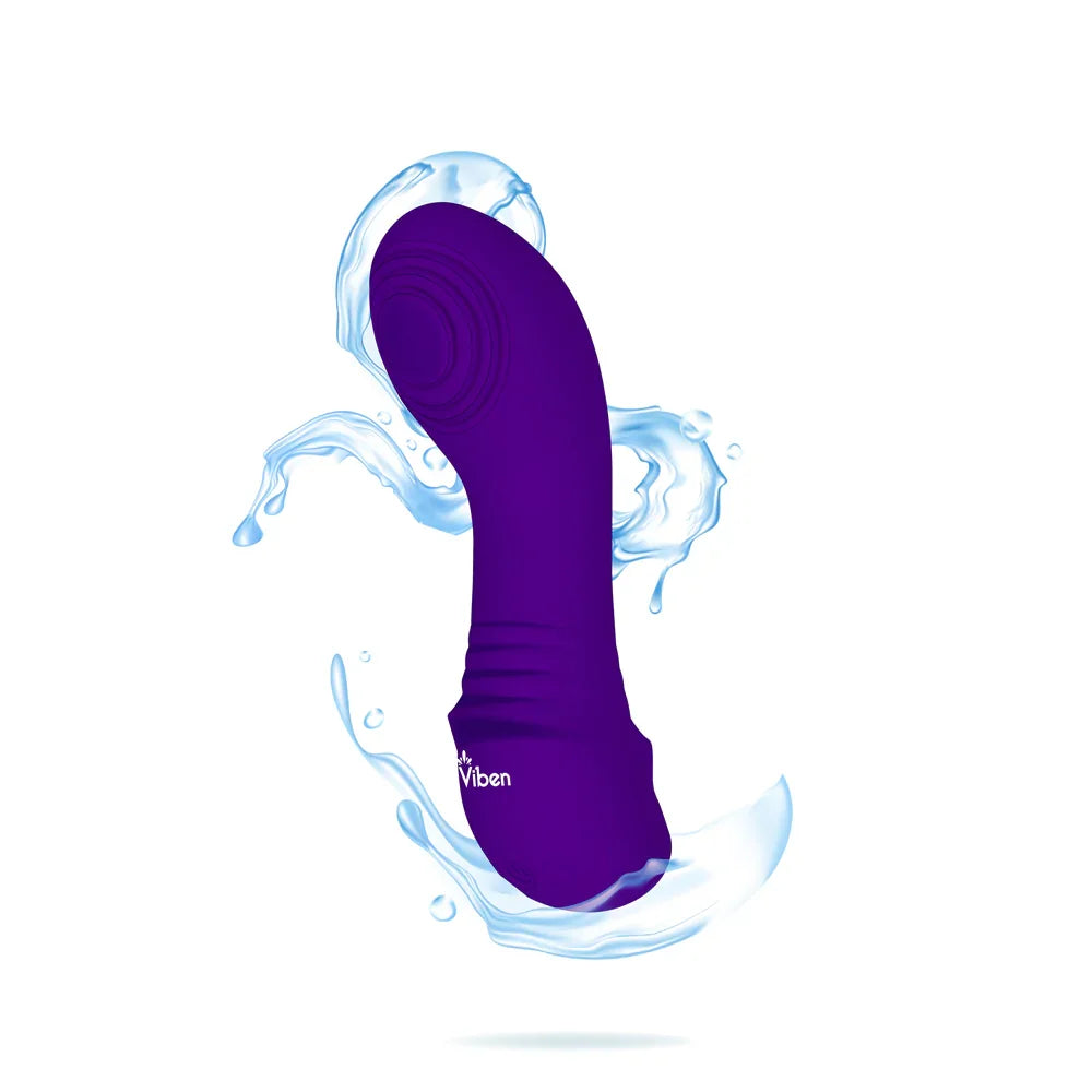 Purple toy with 'Viben' branding on a white background