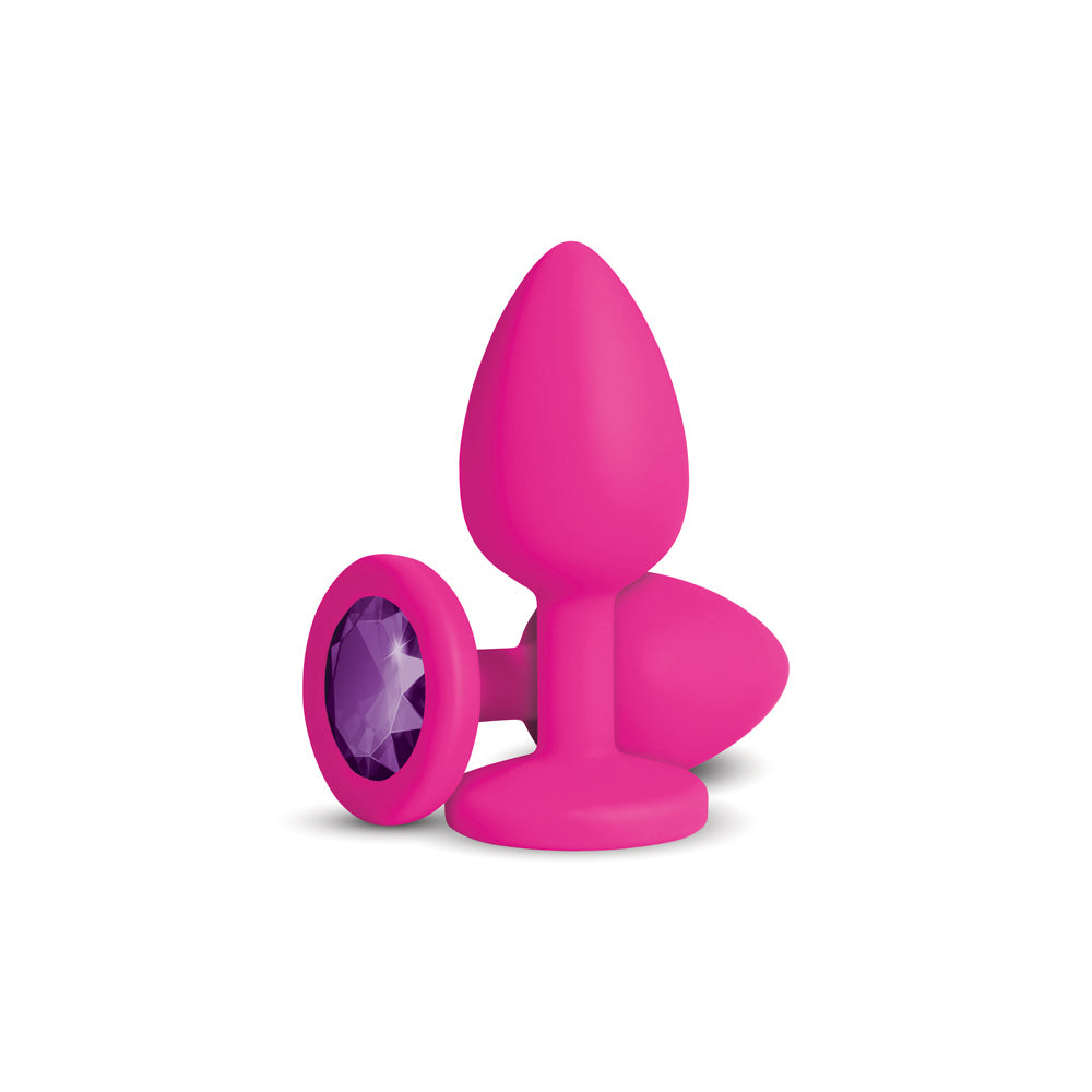 Gemma Purple Gem Pink Silicone Plug - VIBEN