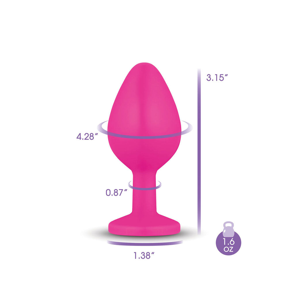 Gemma Purple Gem Pink Silicone Plug - VIBEN