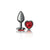 Deep Red Heart Plug