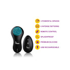 Black and teal electronic massager with Viben branding on a white background, featuring product features.