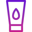 Outline of a glass with a drop on a transparent background