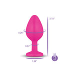Gemma Purple Gem Pink Silicone Plug - VIBEN