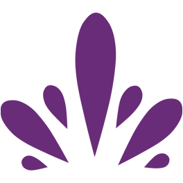 Purple Viben symbol on a transparent background